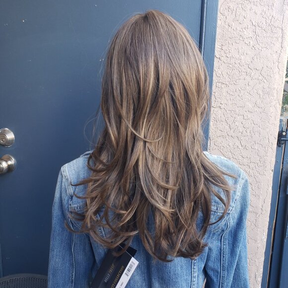 BROOKLYN Wig by Belle Tress, Coolest Ash Brown, Extend Lace, Mono, Heat Ok, NEW! - Picture 3 of 9